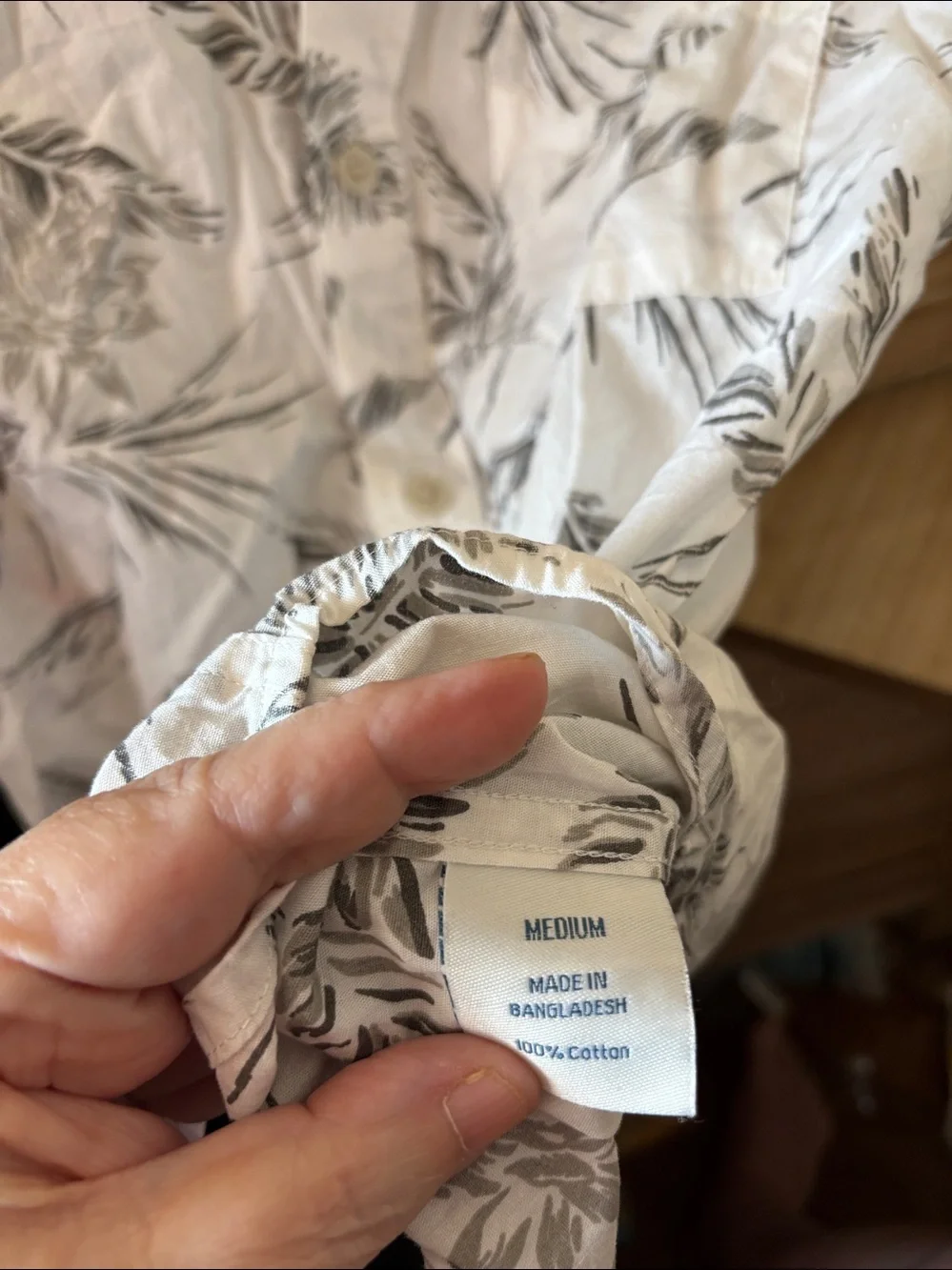 Boys urban pipeline White Short-Sleeve Button-Down Shirt with Gray Floral Print